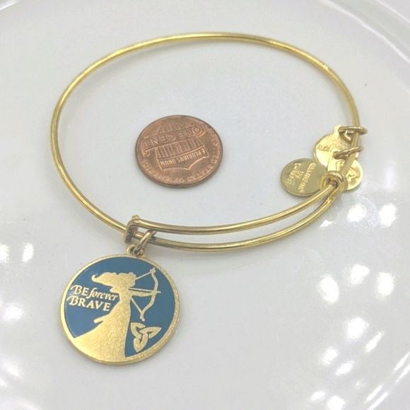 Alex and Ani Gold Disney Merida Be Brave Bracelet - Picture 1 of 6